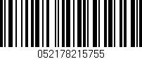 Código de barras (EAN, GTIN, SKU, ISBN): '052178215755'