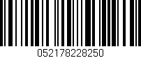 Código de barras (EAN, GTIN, SKU, ISBN): '052178228250'