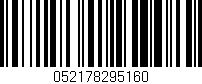 Código de barras (EAN, GTIN, SKU, ISBN): '052178295160'