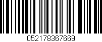 Código de barras (EAN, GTIN, SKU, ISBN): '052178367669'