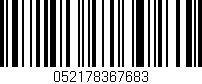 Código de barras (EAN, GTIN, SKU, ISBN): '052178367683'