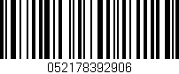 Código de barras (EAN, GTIN, SKU, ISBN): '052178392906'