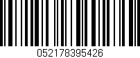 Código de barras (EAN, GTIN, SKU, ISBN): '052178395426'