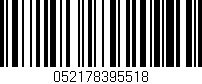 Código de barras (EAN, GTIN, SKU, ISBN): '052178395518'