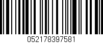 Código de barras (EAN, GTIN, SKU, ISBN): '052178397581'