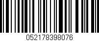 Código de barras (EAN, GTIN, SKU, ISBN): '052178398076'