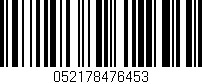 Código de barras (EAN, GTIN, SKU, ISBN): '052178476453'