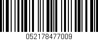 Código de barras (EAN, GTIN, SKU, ISBN): '052178477009'