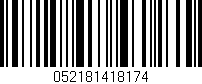 Código de barras (EAN, GTIN, SKU, ISBN): '052181418174'