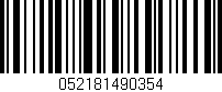 Código de barras (EAN, GTIN, SKU, ISBN): '052181490354'