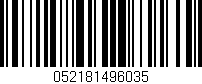 Código de barras (EAN, GTIN, SKU, ISBN): '052181496035'