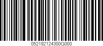 Código de barras (EAN, GTIN, SKU, ISBN): '052192124300G000'