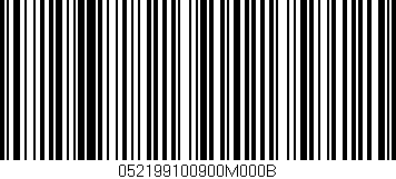 Código de barras (EAN, GTIN, SKU, ISBN): '052199100900M000B'