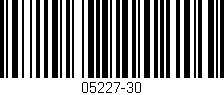 Código de barras (EAN, GTIN, SKU, ISBN): '05227-30'