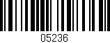 Código de barras (EAN, GTIN, SKU, ISBN): '05236'