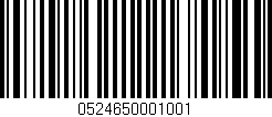 Código de barras (EAN, GTIN, SKU, ISBN): '0524650001001'