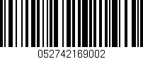 Código de barras (EAN, GTIN, SKU, ISBN): '052742169002'