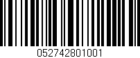 Código de barras (EAN, GTIN, SKU, ISBN): '052742801001'