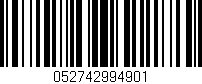 Código de barras (EAN, GTIN, SKU, ISBN): '052742994901'