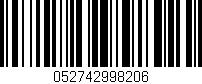 Código de barras (EAN, GTIN, SKU, ISBN): '052742998206'