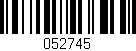 Código de barras (EAN, GTIN, SKU, ISBN): '052745'