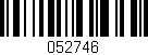 Código de barras (EAN, GTIN, SKU, ISBN): '052746'