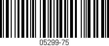 Código de barras (EAN, GTIN, SKU, ISBN): '05299-75'