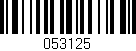Código de barras (EAN, GTIN, SKU, ISBN): '053125'