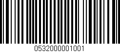 Código de barras (EAN, GTIN, SKU, ISBN): '0532000001001'