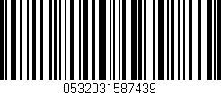 Código de barras (EAN, GTIN, SKU, ISBN): '0532031587439'