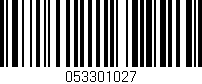 Código de barras (EAN, GTIN, SKU, ISBN): '053301027'