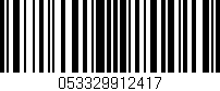 Código de barras (EAN, GTIN, SKU, ISBN): '053329912417'