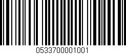 Código de barras (EAN, GTIN, SKU, ISBN): '0533700001001'