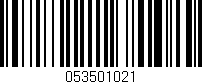 Código de barras (EAN, GTIN, SKU, ISBN): '053501021'