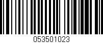 Código de barras (EAN, GTIN, SKU, ISBN): '053501023'