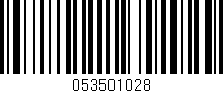 Código de barras (EAN, GTIN, SKU, ISBN): '053501028'