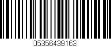 Código de barras (EAN, GTIN, SKU, ISBN): '05356439163'