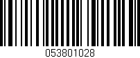 Código de barras (EAN, GTIN, SKU, ISBN): '053801028'