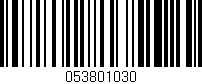 Código de barras (EAN, GTIN, SKU, ISBN): '053801030'