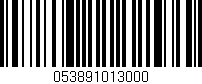 Código de barras (EAN, GTIN, SKU, ISBN): '053891013000'
