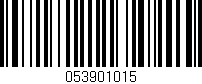 Código de barras (EAN, GTIN, SKU, ISBN): '053901015'