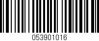 Código de barras (EAN, GTIN, SKU, ISBN): '053901016'
