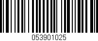 Código de barras (EAN, GTIN, SKU, ISBN): '053901025'