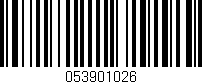Código de barras (EAN, GTIN, SKU, ISBN): '053901026'