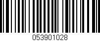 Código de barras (EAN, GTIN, SKU, ISBN): '053901028'