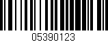 Código de barras (EAN, GTIN, SKU, ISBN): '05390123'