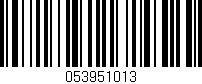Código de barras (EAN, GTIN, SKU, ISBN): '053951013'