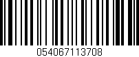 Código de barras (EAN, GTIN, SKU, ISBN): '054067113708'