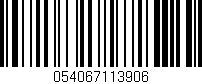Código de barras (EAN, GTIN, SKU, ISBN): '054067113906'