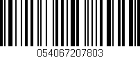 Código de barras (EAN, GTIN, SKU, ISBN): '054067207803'